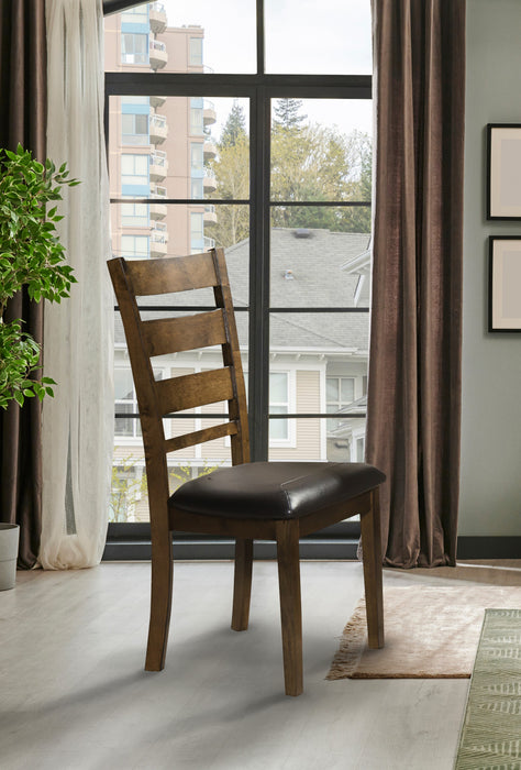 Chaise De Salle A Manger Brienne Avec Assise En Similicuir (ensemble De 2)