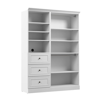 Bestar Versatile 61 W Closet Organizer System - White|Système d’organisateur de garde-robe Versatile de Bestar de 61 po (L) - blanc