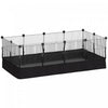 PawHut Cage pour Petits Animaux DIY avec Tapis Impermeable