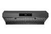 Chef 30-in Ducted Black Stainless Steel Undercabinet Range Hood