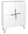 Petite armoire décorative Beekman de Manhattan Comfort avec 4 tablettes - blanche