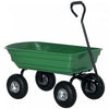 Outsunny Chariot de jardin en acier avec poignee et pneus de 10\"