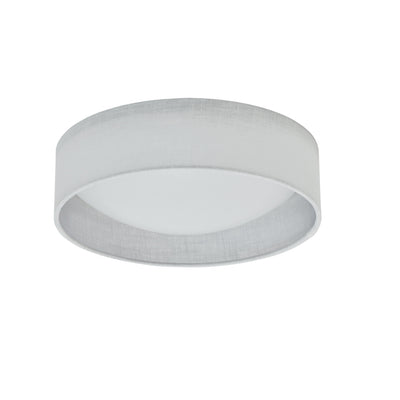Dainolite Cfled Flush Mount 11" Micro White Shade Lamp|Petit plafonnier affleuré Cfled de Dainolite de 11 po, avec abat-jour blanc