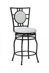 Tabouret bar Townsend en similicuir et avec pattes réglables - noir