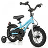 Costway 12\" Velo Pour Enfants Pour Garcons Et Filles De 3 A 4 Ans Avec Reflecteurs De Frein A Main Reglables Bleu