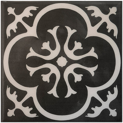 Smart Tiles Peel and Stick 4-Sheet 7.75 x 7.75 Backsplash - Vintage Girona Nera|Dosseret Smart Tiles peler et coller 7,75 x 7,75, 4 feuilles - Vintage Girona Nera