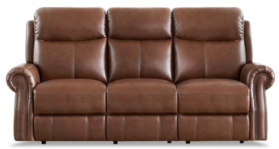 Hydeline Royce Power Reclining Sofa - Brown|Sofa à inclinaison électrique Royce de Hydeline - brun