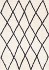 Tapis Fairmont treillis blanc gris, 7'10'' x 10'6''