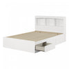 Step One Ensemble Lit Matelot Et Tete De Lit Bibliotheque - Blanc Solide
