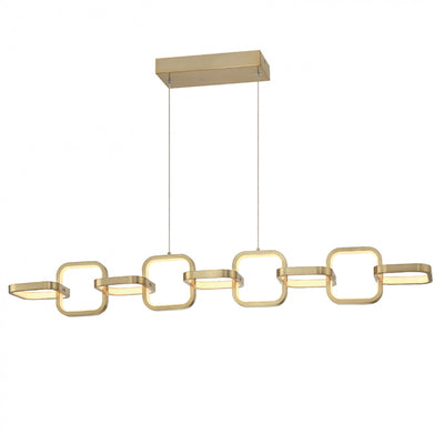 Dainolite Patsy LED Horizontal Pendant 59w Aged Brass White Silicone Diffuser Lamp|Luminaire suspendu horizontal Patsy de Dainolite en silicone blanc qui diffuse la lumière, avec fini laiton vieilli et ampoule à DEL de 59 W