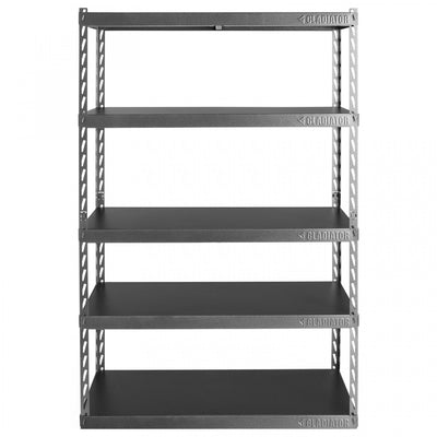 Gladiator 48" Wide EZ Connect Rack with Five 18" Deep Shelves - Hammered Granite|Étagère EZ Connect de 48 po de largeur à 5 tablettes de 18 po de profondeur de Gladiator - granite martelé