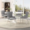 Ensemble de salle a manger moderne Sophia 5 pieces avec table et chaises, gris