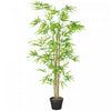 Outsunny Bambou artificiel, fausse plante decorative de 5pi dans un pot