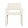 Chaise d'appoint de salle a manger Kendrick rembourree en velours ivoire (ens. de 2)