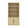 Armoire bibliotheque moderne Rivington 40\" en chene naturel