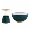 Ensemble de 2 tables Anderson Modern : table basse et table d’appoint en vert