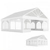 Outsunny Auvent Exterieur, Tente De Fete 20' X 20' Avec Sacs De Transport