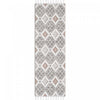 Carpette à poil long Quinto Twinkle orange - 2 pi 7 po x 8 pi