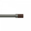 Tringle à rideaux extensible Blok de Umbra gris métallisé de 1 po - 72 po à 144 po
