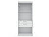 Armoire contemporaine moderne Mulberry 36\" en blanc