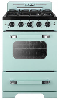 Cuisinière à gaz Classic Rétro par Unique de 24 po à convection - UGP-24CR LG