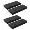 Outsunny Sac de poids de Base de parasol 4 pieces, poids de support, noir