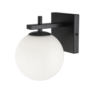 Dainolite Vivaldi 1 Light Wall Sconce Matte Black Lamp|Applique murale Vivaldi de Dainolite avec fini noir mat et 1 ampoule