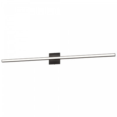 Dainolite Arandel Vanity Light 36w LED Matte Black White Acrylic Diffuser Lamp|Lumière de coiffeuse Arandel de Dainolite en acrylique blanc qui diffuse la lumière, avec fini noir mat et ampoule à DEL de 36 W