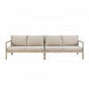 Causeuse Teagon de couleur beige et naturelle pour la terrasse à l’extérieur - ensemble de 2