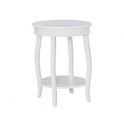 Rainbow Chairside Table - White|Table de fauteuil Rainbow - blanche