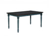 Table de salle à manger Willow - bleu sarcelle