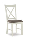 Chaise de salle à manger Jane en tissu taupe - ensemble de 2