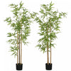 HOMCOM Arbre artificiel en bambou, 2 pieces, 6 pieds, pour decoration