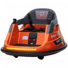 Aosom Auto-tamponneuse 12 V Pour Enfants, Voiture Electrique A Rotation A 360° Avec Telecommande, Ceinture De Securite, Lumieres Led, Musique, Pour Garcons Et Filles Ages De 1,5 A 5 Ans, Orange