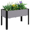 Outsunny Lit de jardin sureleve 47\"x24\"x29\", gris