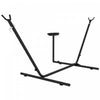 Outsunny Support de Hamac 300 cm avec Plateau Lateral, Cadre en Acier, Noir