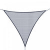 Outsunny 12' Canopee Voile D'ombrage Triangle Pour Jardin, Couverture De Protection Uv, Abri De Pelouse Pour Patio Exterieur Avec Sac De Transport, Gris