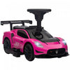 Qaba Voiture Electrique Sous Licence Maserati Gt2 6 V Pour Enfants, Alimentee Par Batterie, Avec Rangement Sous Le Siege, Phares Led, Musique Mp3, Pour 18 A 60 Mois, Rose