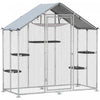 PawHut Grand Catio Enclos Exterieur pour Chats, Cage Marchable en Acier Galvanise avec Couverture Impermeable, 5 Plateformes Ajustables, Hamac, 200 x 96 x 195 cm