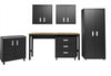 Ensemble de garage moderne Fortress 6 pieces en gris charbon