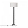 Lampe à pied noire de 62 po avec abat-jour cylindrique