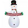 Outsunny Bonhomme de neige gonflable de Noel, decoration gonflable de Noel