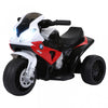 Aosom 6v Moto Pour Enfants Sous Licence Bmw, Moto Pour Tout-petits, Avec Phare, Musique, Moto Electrique A 3 Roues Pour Enfants, Cadeau Pour Garcons Et Filles (rouge)