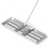Costway Pelouse Nivelage Rake 30 \"x 10\" Outil De Pelouse De Niveau Pour Jardin Arriere-cour/pelouse Argent