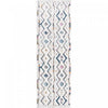 Carpette à poil long Lola à motif de chevron - 2 pi 7 po x 8 pi