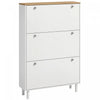 HOMCOM Armoire a chaussures avec 3 tiroirs rabattables pour 24 paires