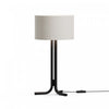 Lampe de table noire de 20 po avec abat-jour cylindrique