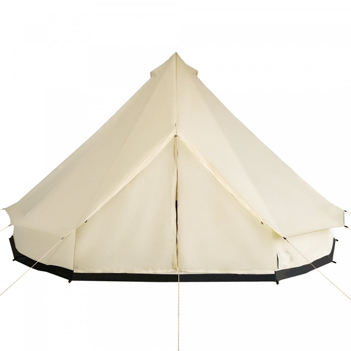 Outsunny 16,4 'grande Famille Tipi Tente Toile Cloche Tente Abri Camp Pour Camping Chasse Beige