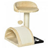 Arbre A Chat Griffoir Grattoir Design Jeu Boule Suspendue + Plateforme Peluche Sisal Naturel Beige