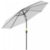 Outsunny Parasol De Marche Outsunny 10' X 8' Avec Manivelle Et Inclinaison